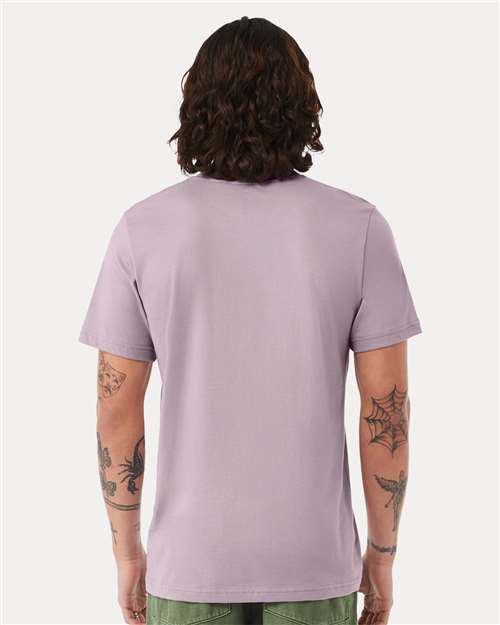 Bella+Canvas 3001 Unisex Jersey Short Sleeve Tee - Light Violet - model back