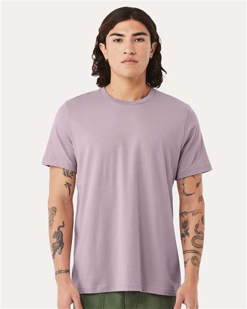 Bella+Canvas 3001 Unisex Jersey Short Sleeve Tee - Light Violet - model front