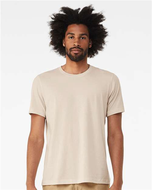 Bella+Canvas 3001 Unisex Jersey Short Sleeve Tee - Dust - model front