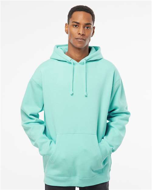Independent Trading Co. IND4000 Heavyweight Hooded Sweatshirt - Mint - model front