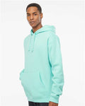 Independent Trading Co. IND4000 Heavyweight Hooded Sweatshirt - Mint - model side