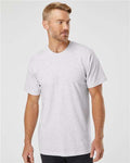 American Apparel 2001 Unisex Fine Jersey Tee - Ash Grey - model front