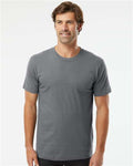 American Apparel 2001 Unisex Fine Jersey Tee - Asphalt - model front