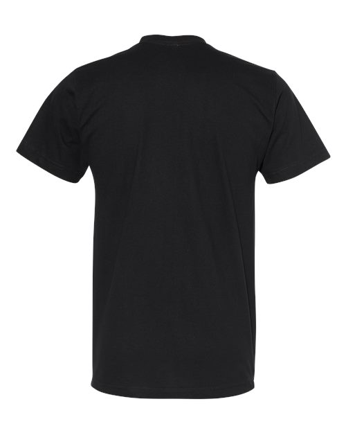 American Apparel 2001 Unisex Fine Jersey Tee - Black - back
