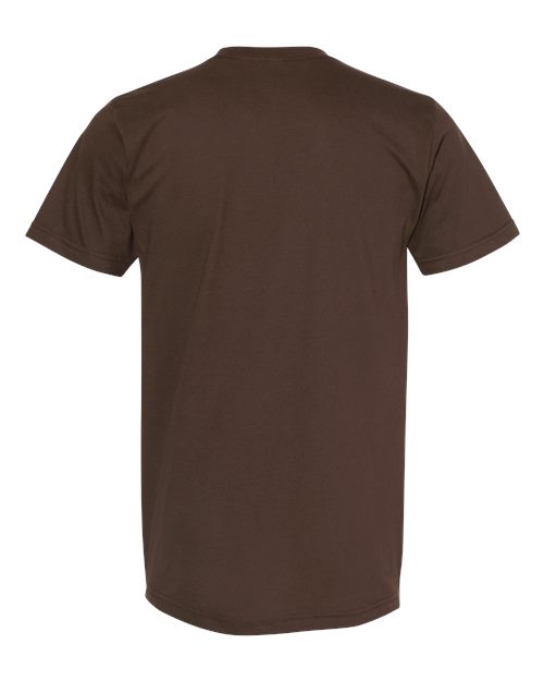 American Apparel 2001 Unisex Fine Jersey Tee - Brown - back