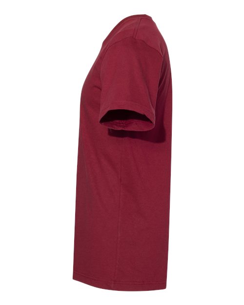 American Apparel 2001 Unisex Fine Jersey Tee - Cranberry - side