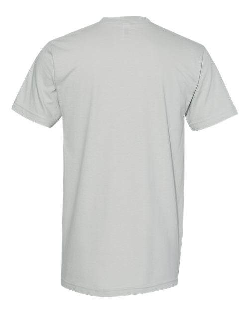 American Apparel 2001 Unisex Fine Jersey Tee - New Silver - back