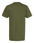 American Apparel 2001 Unisex Fine Jersey Tee - Olive - back