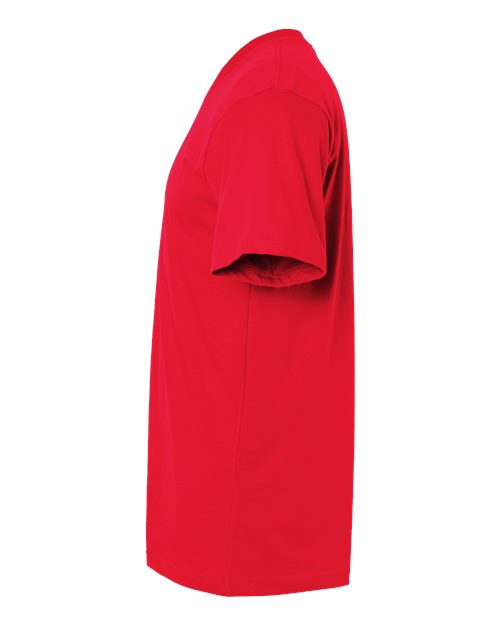 American Apparel 2001 Unisex Fine Jersey Tee - Red - side