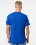 American Apparel 2001 Unisex Fine Jersey Tee - Royal Blue - model back