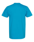American Apparel 2001 Unisex Fine Jersey Tee - Teal - back