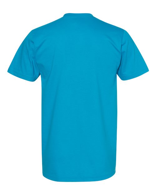 American Apparel 2001 Unisex Fine Jersey Tee - Teal - back