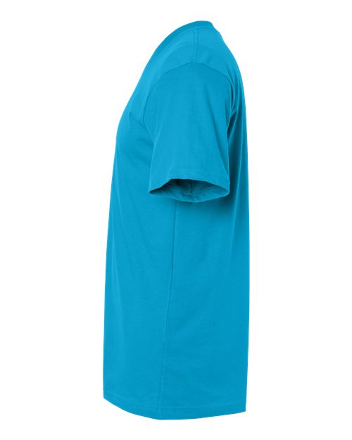 American Apparel 2001 Unisex Fine Jersey Tee - Teal - side