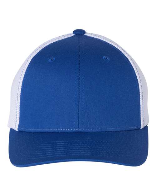 Richardson 110 R-Flex Trucker Cap - Royal/ White - front
