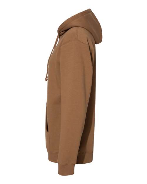 Independent Trading Co. IND4000 Heavyweight Hooded Sweatshirt - Saddle - side