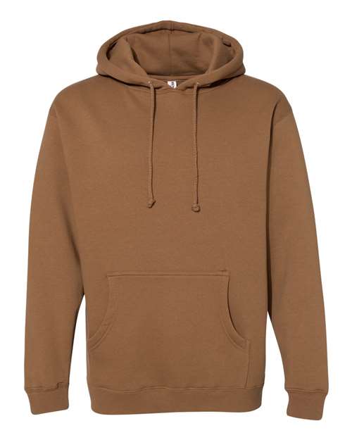 Independent Trading Co. IND4000 Heavyweight Hooded Sweatshirt - Saddle - flat front