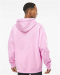 Independent Trading Co. IND4000 Heavyweight Hooded Sweatshirt - Light Pink - model back