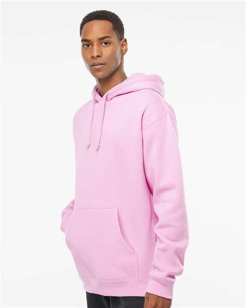 Independent Trading Co. IND4000 Heavyweight Hooded Sweatshirt - Light Pink - model side