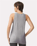 American Apparel 2408 Unisex Fine Jersey Tank - Heather Grey - model back