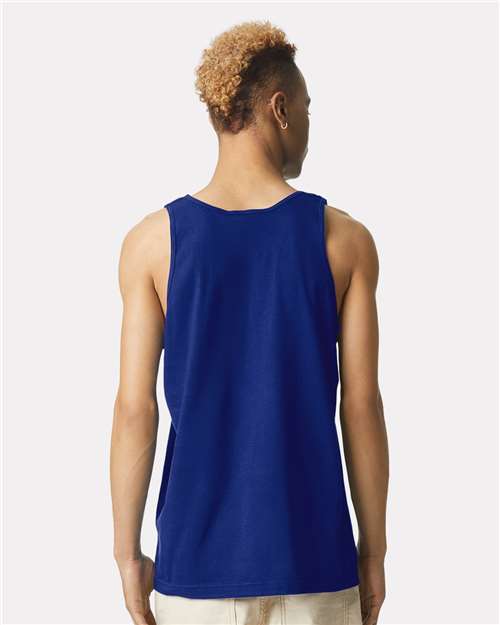 American Apparel 2408 Unisex Fine Jersey Tank - Lapis - model back