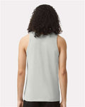 American Apparel 2408 Unisex Fine Jersey Tank - New Silver - model back
