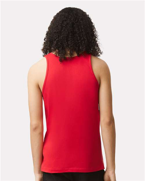 American Apparel 2408 Unisex Fine Jersey Tank - Red - model back
