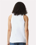 American Apparel 2408 Unisex Fine Jersey Tank - White - model back