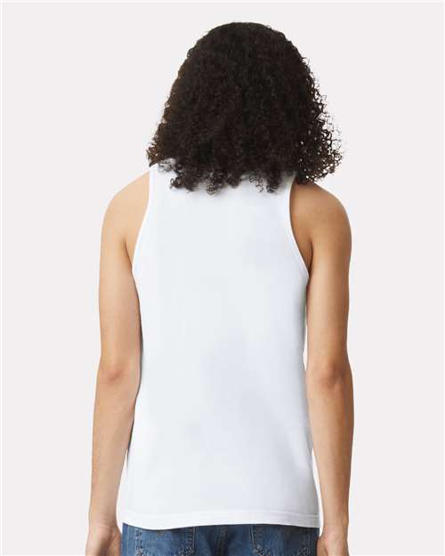 American Apparel 2408 Unisex Fine Jersey Tank - White - model back