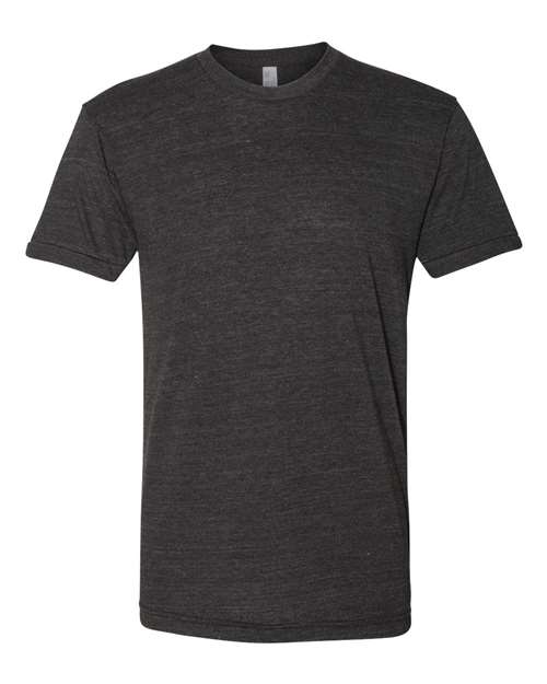 American Apparel TR401USA Unisex USA-Made Triblend Track Tee - Tri-Black - front
