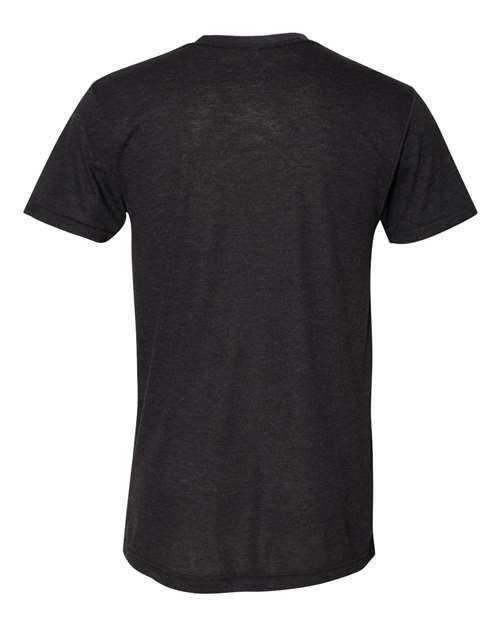 American Apparel TR401 Unisex Triblend Track Tee - Tri-Black - back