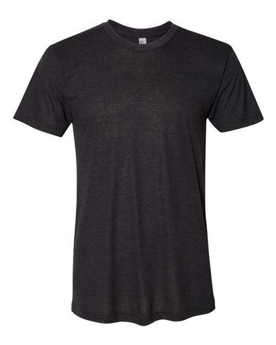American Apparel TR401 Unisex Triblend Track Tee - Tri-Black - front