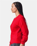 American Apparel 2007 Unisex Fine Jersey Long Sleeve Tee - Red - model side
