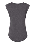 Next Level 5040 Women's Festival Sleeveless Deep V-Neck T-Shirt - Charcoal - back
