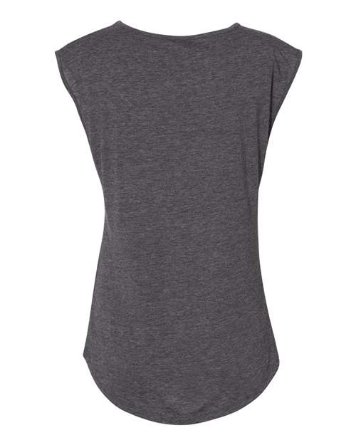 Next Level 5040 Women's Festival Sleeveless Deep V-Neck T-Shirt - Charcoal - back