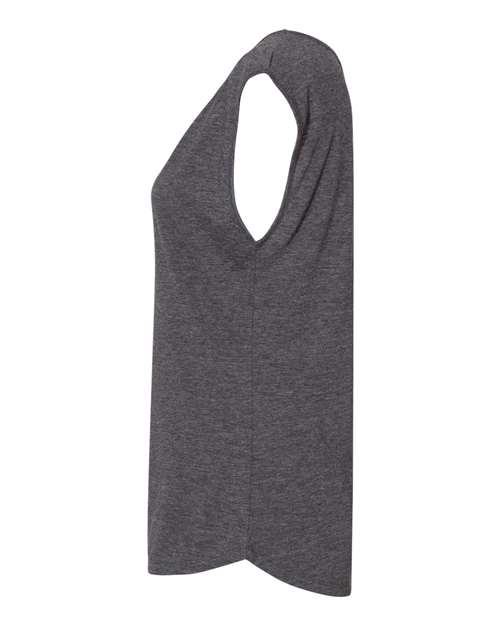 Next Level 5040 Women's Festival Sleeveless Deep V-Neck T-Shirt - Charcoal - side