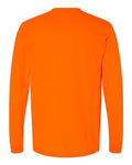 Gildan 8400 Unisex DryBlend 50/50 Long Sleeve T-Shirt - Safety Orange - back