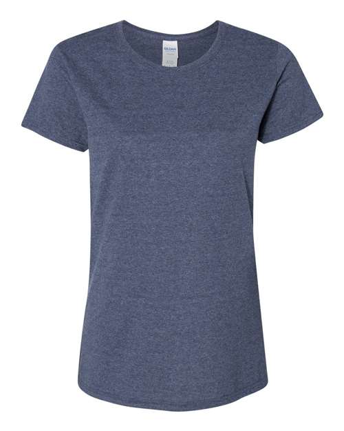 Gildan 5000L Women's Heavy Cotton T-Shirt - Heather Navy - front