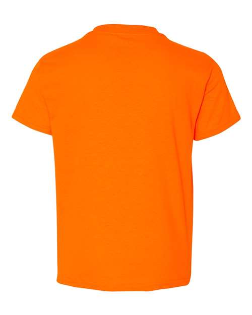Gildan 8000B Youth DryBlend T-Shirt - Safety Orange - back