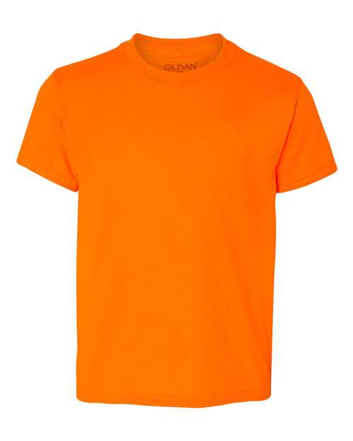 Gildan 8000B Youth DryBlend T-Shirt - Safety Orange - front
