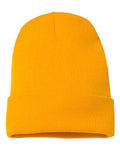 Yupoong 1501KC Cuffed Beanie - Gold - back