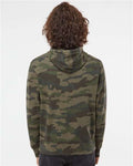 Independent Trading Co. AFX90UN Unisex Lightweight Hooded Sweatshirt - Forest Camo - model back
