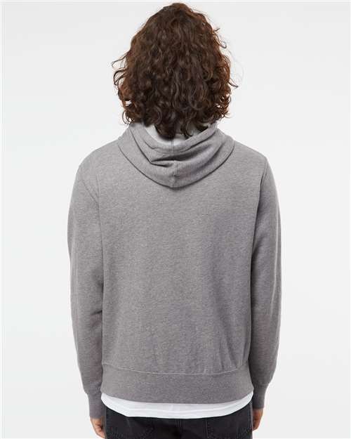 Independent Trading Co. AFX90UN Unisex Lightweight Hooded Sweatshirt - Gunmetal Heather - model back