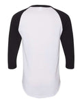 Augusta Sportswear 4420 Unisex Three-Quarter Raglan Sleeve Baseball Jersey T-Shirt - White/ Black - back