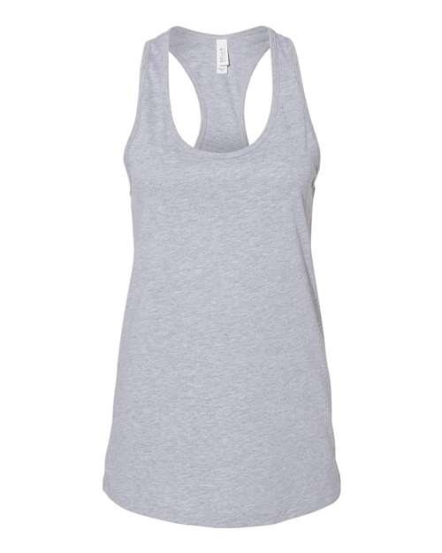 BELLA + CANVAS 6008 Women's Jersey Racerback Tank - Athletic Heather - front