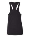 BELLA + CANVAS 6008 Women's Jersey Racerback Tank - Black - back