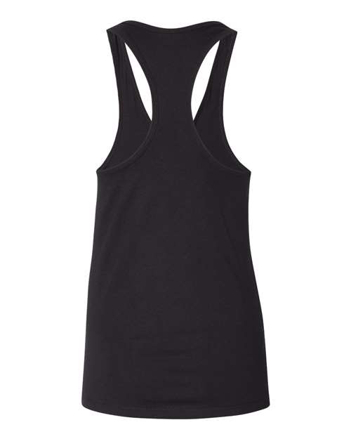 BELLA + CANVAS 6008 Women's Jersey Racerback Tank - Black - back