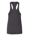 BELLA + CANVAS 6008 Women's Jersey Racerback Tank - Dark Grey Heather - back