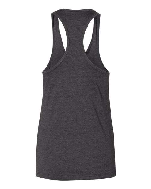 BELLA + CANVAS 6008 Women's Jersey Racerback Tank - Dark Grey Heather - back