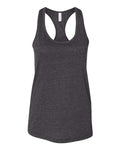 BELLA + CANVAS 6008 Women's Jersey Racerback Tank - Dark Grey Heather - front