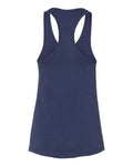 BELLA + CANVAS 6008 Women's Jersey Racerback Tank - Navy - back